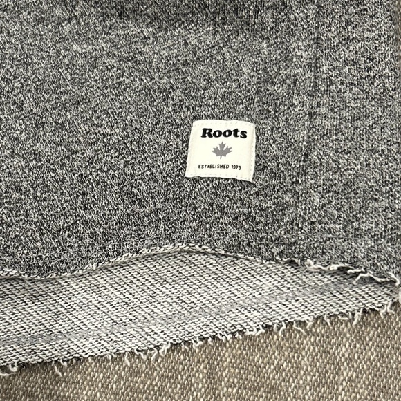 Roots Canada Womens small Light Heather Gray terry cloth Sweatshirt Dress - Picture 5 of 5